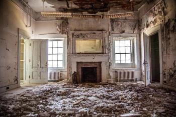 Before ceiling collapse