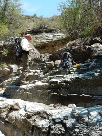 Bob Gastaldo on rock hill