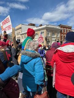 No Kings protest in Belfast, March 28, 2026 (Photo courtesy Susan Kannellakis)
