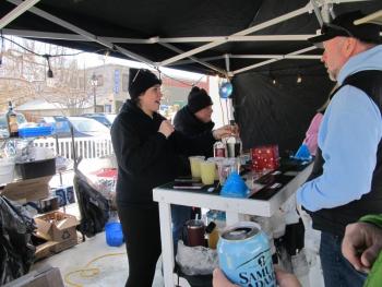 Serving up margs and Bloody Marys. Photo by Kay Stephens