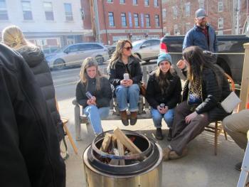 Darby's Restaurant's firepit. Photo by Kay Stephens