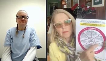 Sharon Carrillo sits left, while Patrisha McLean sits on the right.