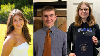 From left: Reed Proscia, Alberto Cutone, and Kaitlyn Dostie. 