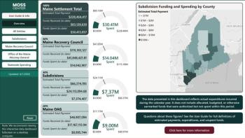screenshot of dashboard
