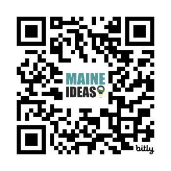 QR code for Maine Ideas podcast
