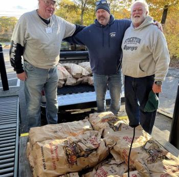 delivery of potato sacks