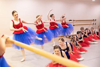 ballerinas at two levels