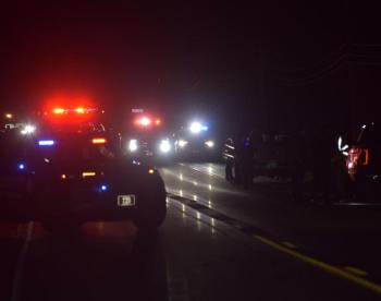emergency vehicles in the dark