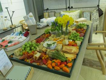 Charcuterie welcomes the grand opening guests. Photo by Kay Stephens