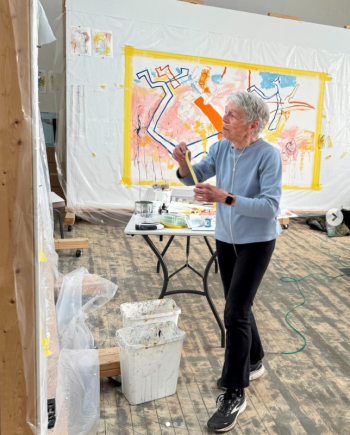 woman painting
