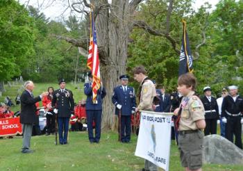 Memorial Day 2018 in Rockport, at the Amsbury Hill Cemetery. (Photo by Lynda Clancy)