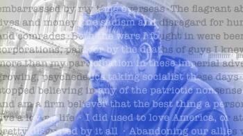 an image of graham platner with some of his reddit comments overlayed.