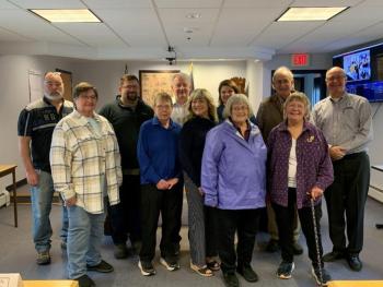group photo of honored volunteers