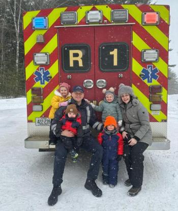 Brandon and Martina Graffam, with daycare children. (Photo courtesy Pumpkin Patch Daycare)
