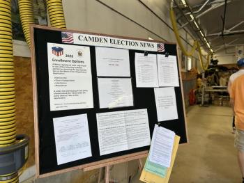 Camden's ballots are long and detailed, with multiple municipal articles, as well as political primary candidates.