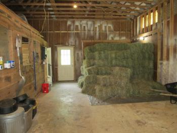 The donkeys' barn. Photo by Kay Stephens
