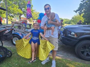 Father and kids