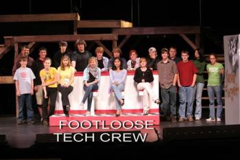 'Footloose' tech crew. (Photo courtesy Rick Ash)