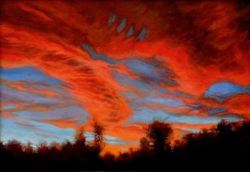 red clouds