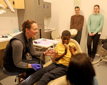 dental exam room scene