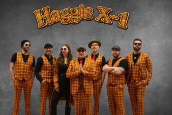Haggis X-1. Opera House at Boothbay Harbor. July 15. Got tickets? Courtesy of the band