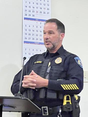 Allen Weaver, Jr., Camden Police Chief (Photo courtesy Holly Anderson)