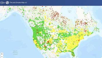 air and fire map, courtesy airnow.gov