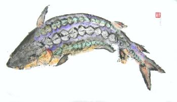 painting of a fish