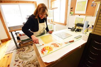 Sherrie York in her workshop