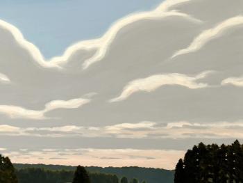 gray clouds above horizon