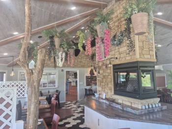 Beautiful interior of the restaurant. Photo by Kay Stephens
