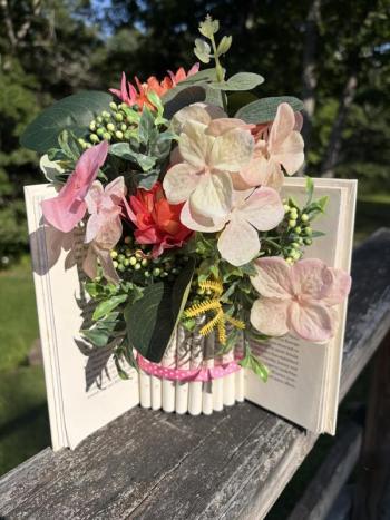 flowers in a book