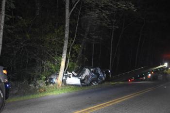 car crash scene