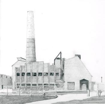 Erie Forge and Steel (Drawing by Rick Cronin)