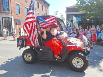 Flag lady