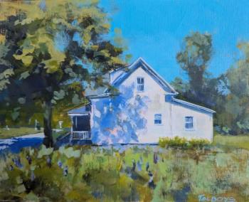 white farmhouse
