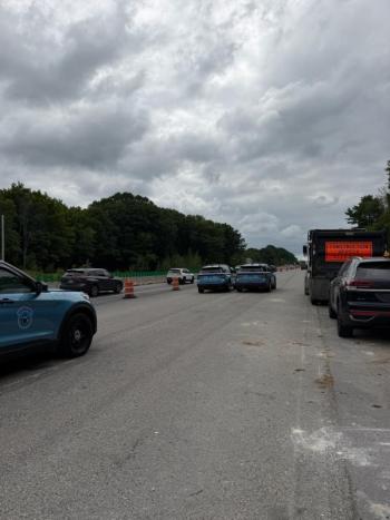 cruisers in construction zone
