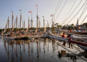 Schooners in harbor