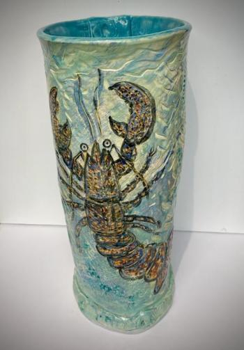 vase with lobster image