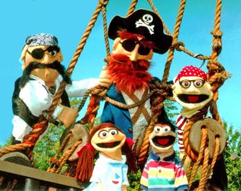 puppets in pirate costumes