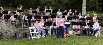 band in an amphitheater