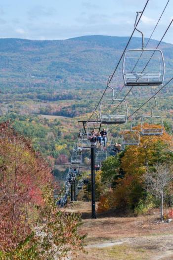 Camden Snow Bowl Fall Chairlift rides take place every Sunday through October. (Photo courtesy Camden Snow Bowl)