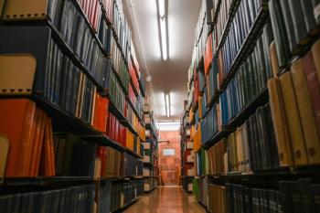 books in a library
