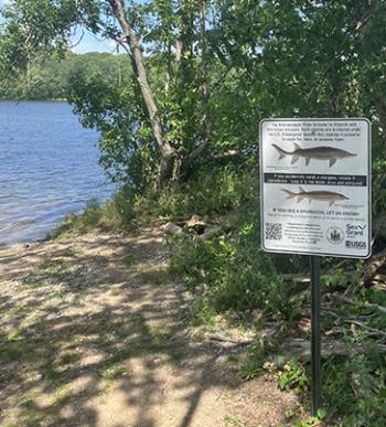 signs at park landing