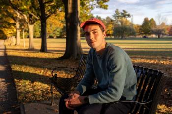 Jonathan Bisson poses for a photo