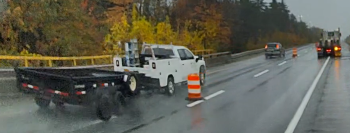 truck, trailer on highway