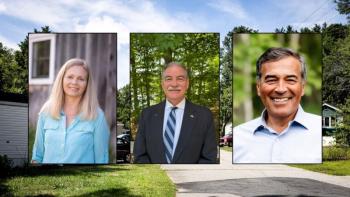 headshots of each candidate overlayed on a housing image