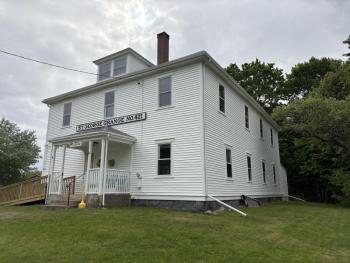 white building