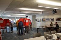 Voting at the Rockport Public Library, June 11, 2024. (Photo by Lynda Clancy)