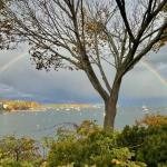 Beth Davis, of Rockport, caught a rainbow's full arc over Camden Harbor Oct. 26 around 4:30 p.m. 
